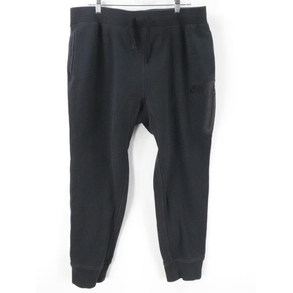 Nike Air Jogger Pants Mens 2XL Black Tech Fleece Cuffed Sweatpants Athletic XXL - Picture 1 of 15